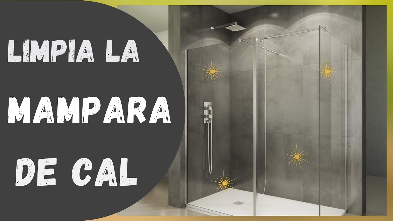 Limpiar mampara de ducha llena de CAL 👉 Rápido  y FÁCIL (TRUCO para limpiar la mampara)