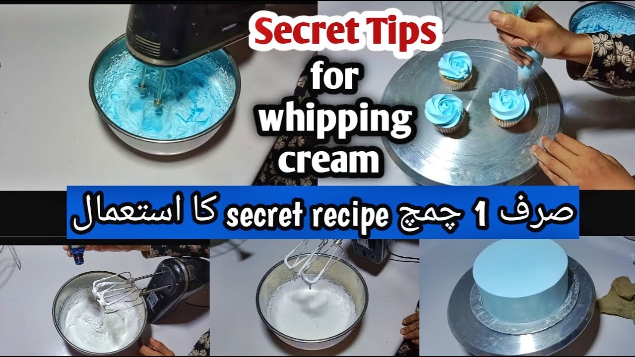 whipped Cream tips and tricks full tutorial | Secret of whipping cream