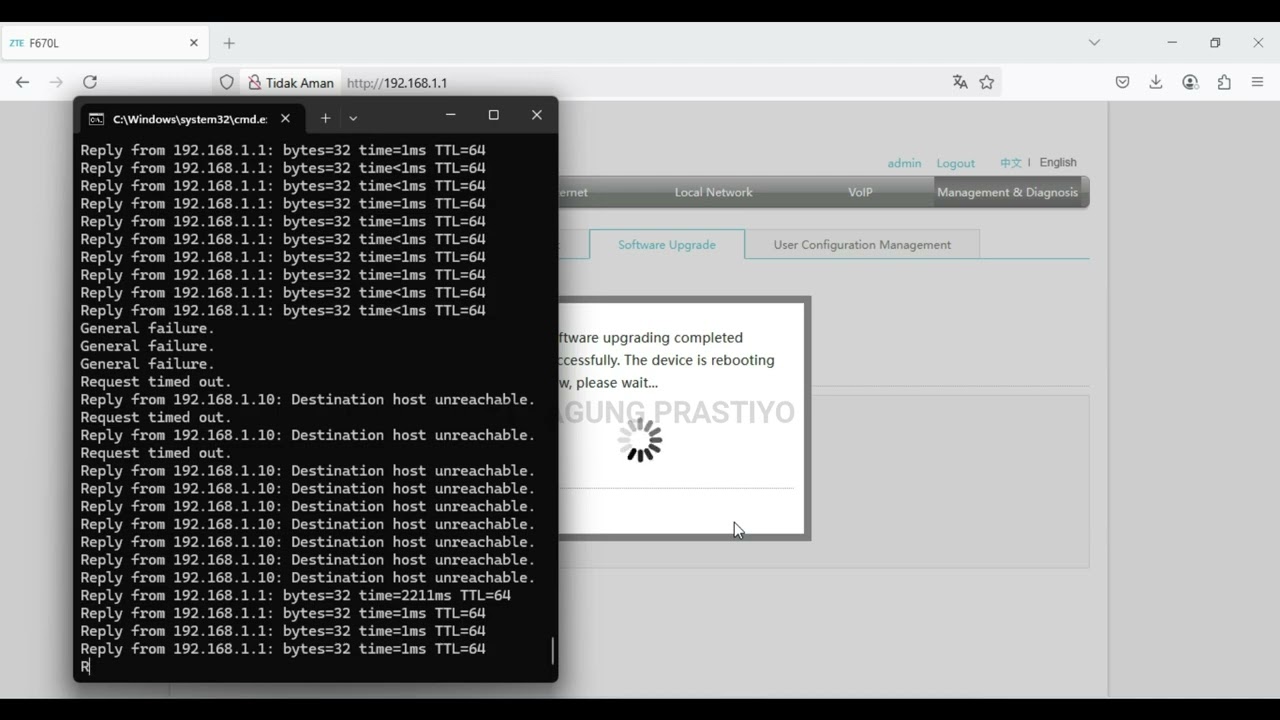 Settingan Baru ZTE F670L | Aktifkan PON/LAN DUA WAN BACKUP LINK #wifi #tutorial #zte