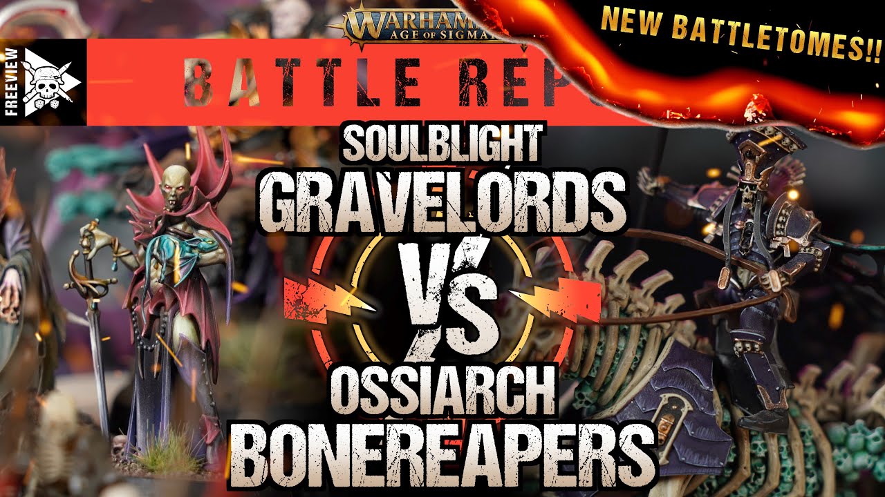 **NEW BATTLETOMES** Soulblight Gravelords vs Ossiarch Bonereapers | Age of Sigmar Battle Report