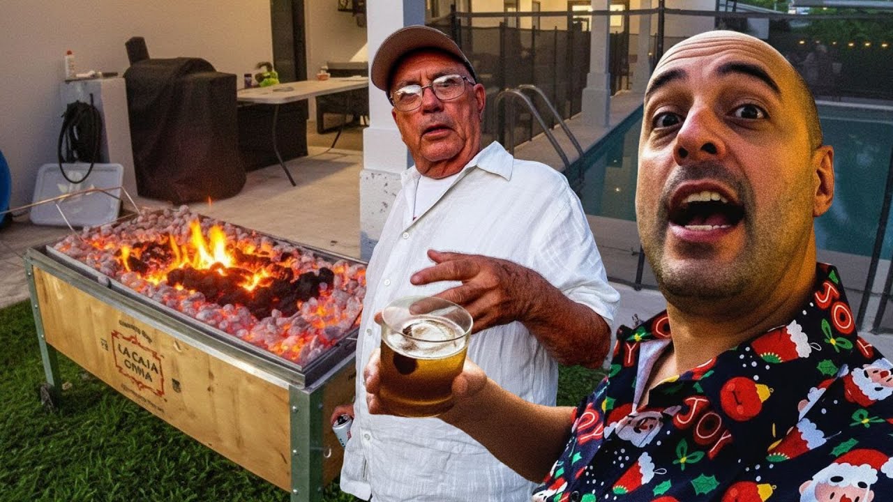 Caja China risas y mucho humo, ¡la comida quedo deli!