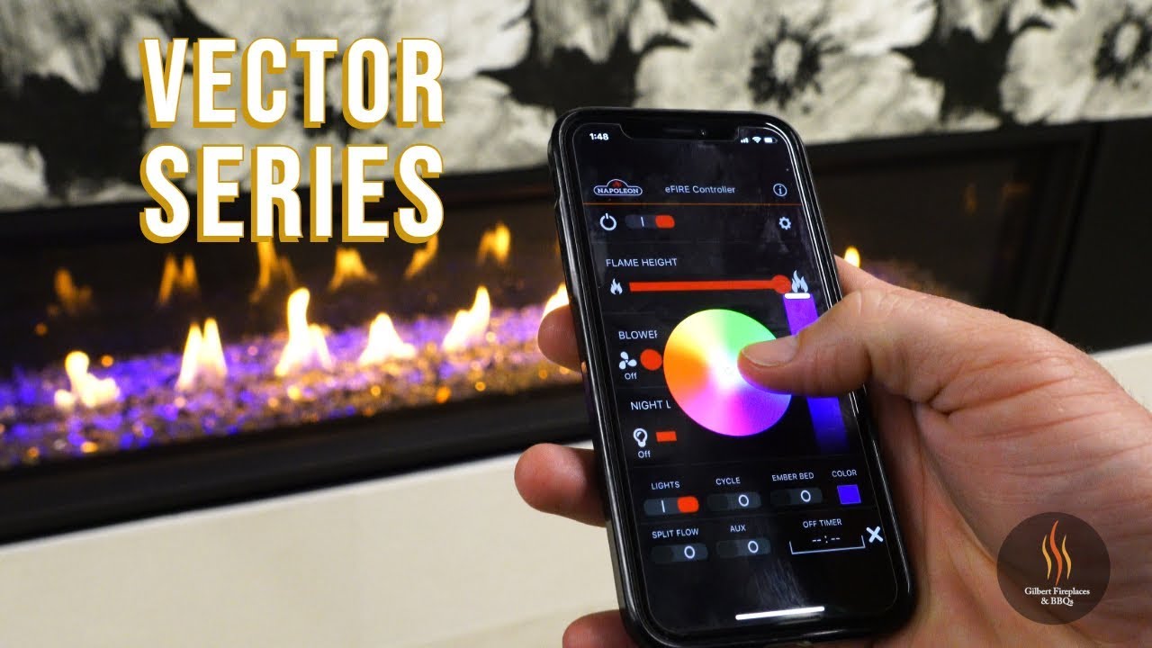 Control your fireplace through your phone!