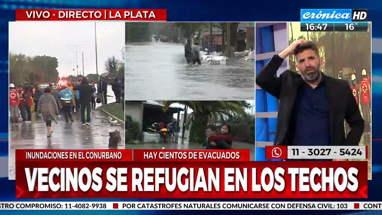 Llegan camiones y canoas para evacuar en La Plata