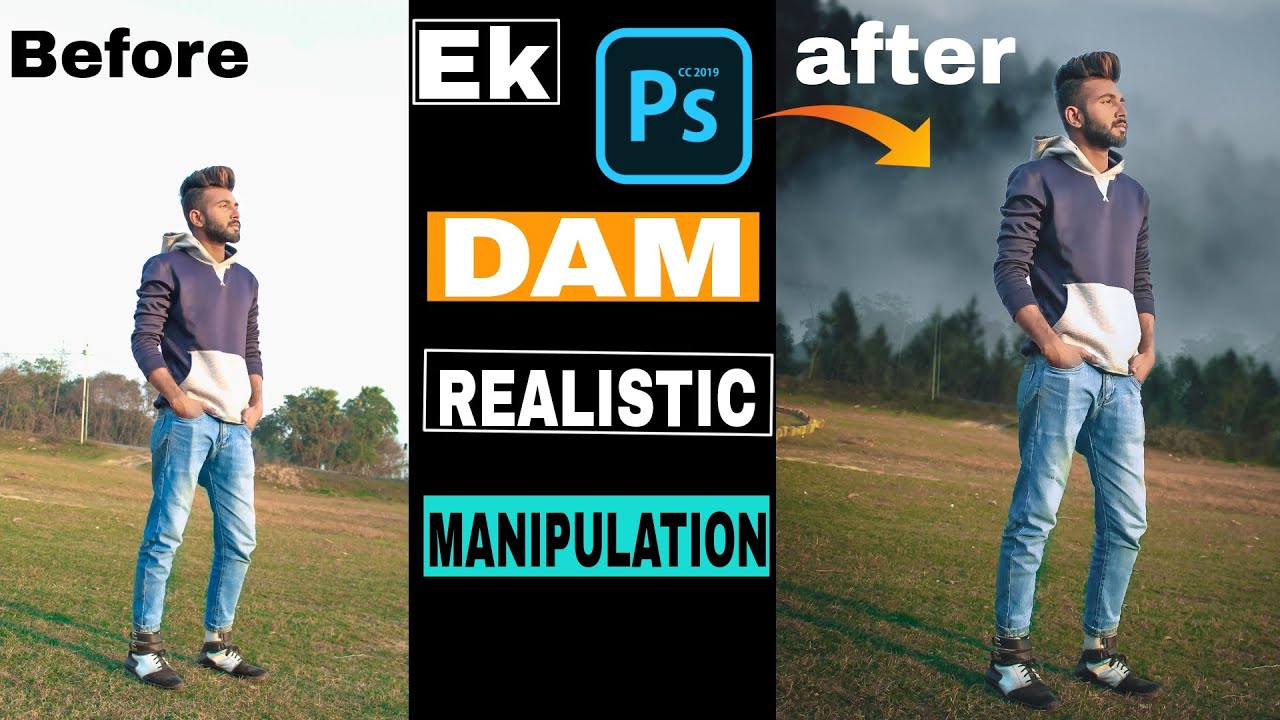 PS touch Mobile Realistic Manipulation Photo Editing Tutorial- Le Montage