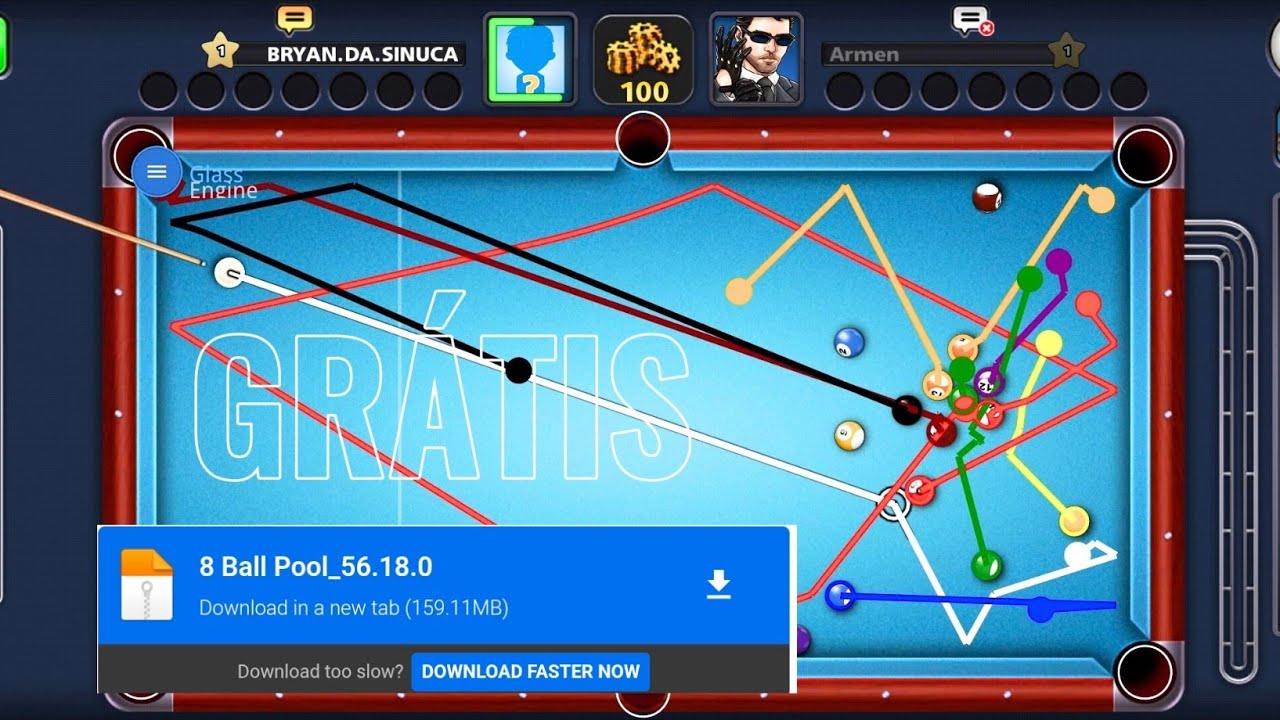 SAIU!! NOVO MOD MENU 8 BALL POOL ANT BAN SAFE✅😎!!