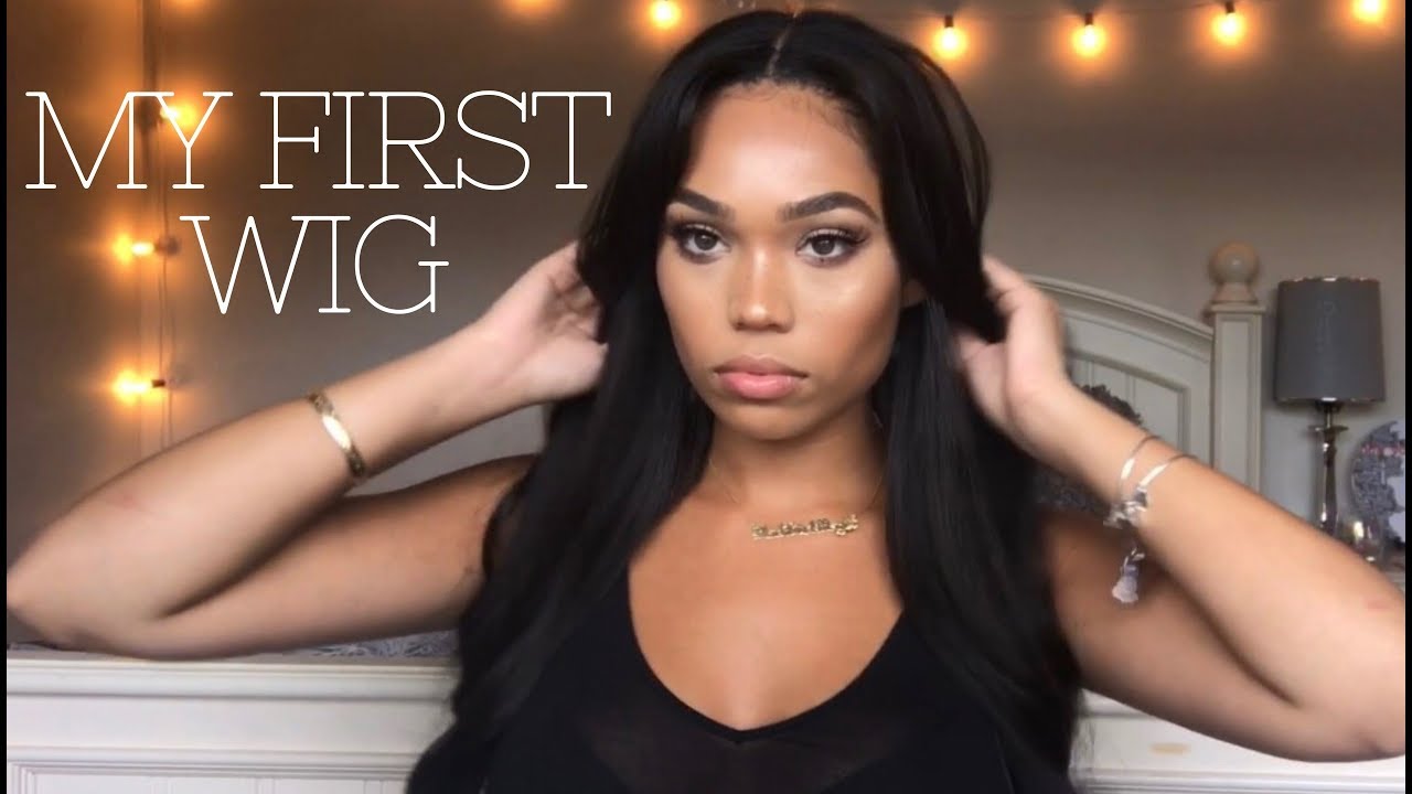 HOW TO PUT ON A WIG FOR BEGINNERS | MY FIRST WIG LITERALLY| MyfirstWig Hair review