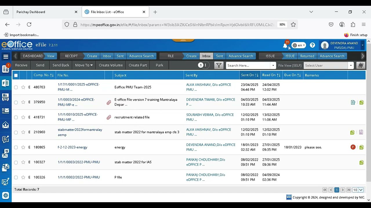 HOW TO LOGIN IN PARICHAY EOFFICE EFILE- for efile how to login in parichay. how to login in efile