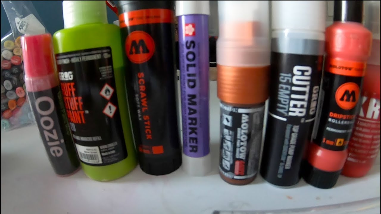 GRAFFITI UNBOXING MOPS and MARKERS