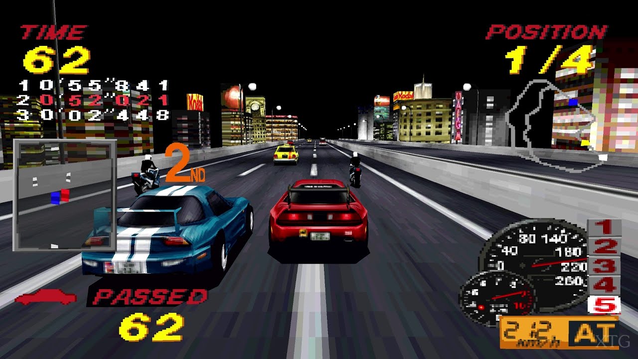 Midnight Run: Road Fighter 2 PS1 Gameplay HD (Beetle PSX HW)