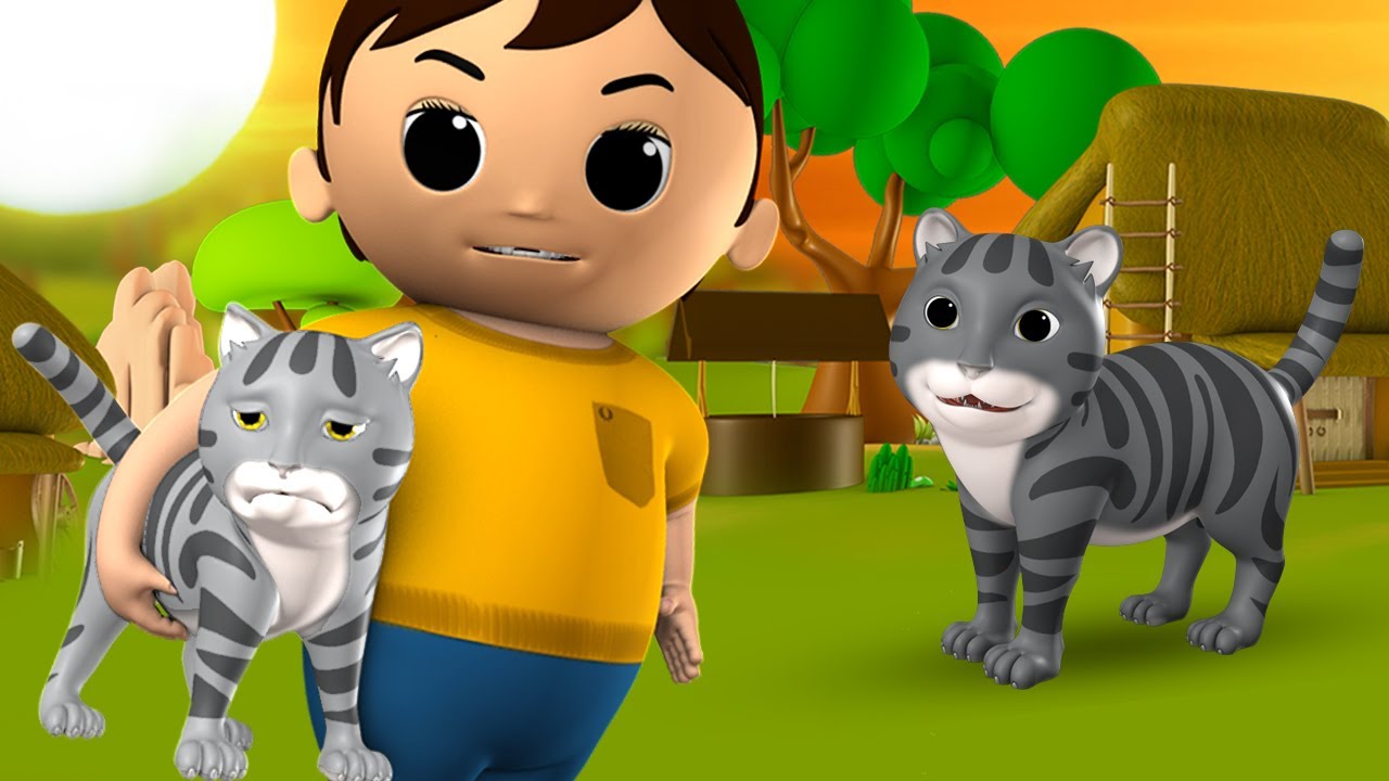 The Black Cat and White Cat Tamil Story - பழசக் கேட் அண்ட் வைட் கேட் 3D Kids Moral Stories Tales