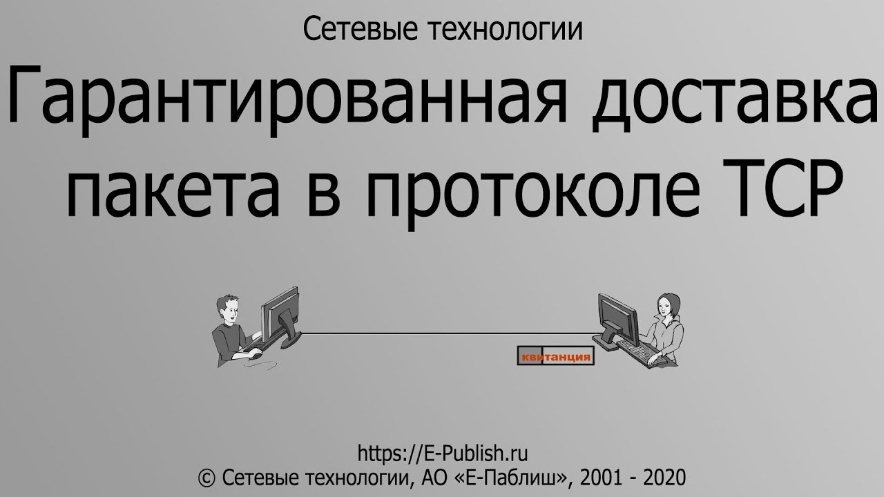 Гарантированная доставка пакета в протоколе TCP