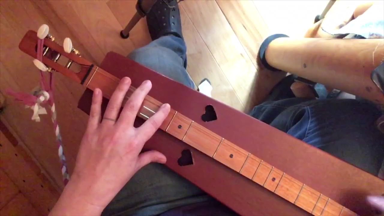 Farther Along on Cardboard Dulcimer