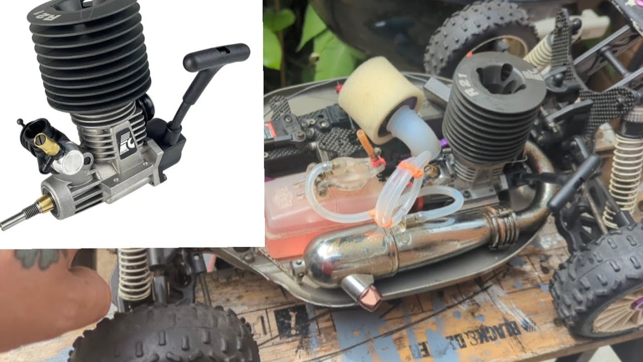 Super Cheap .21 Nitro Engine - First Start Up ( Hobao hyper 7 Losi Ansmann Kyosho ) 👀👀
