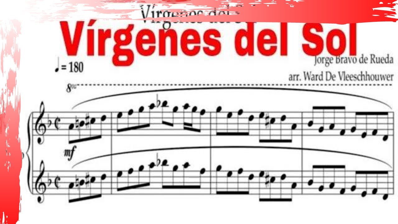 Vírgenes del Sol - partitura - Music of Peru Piano