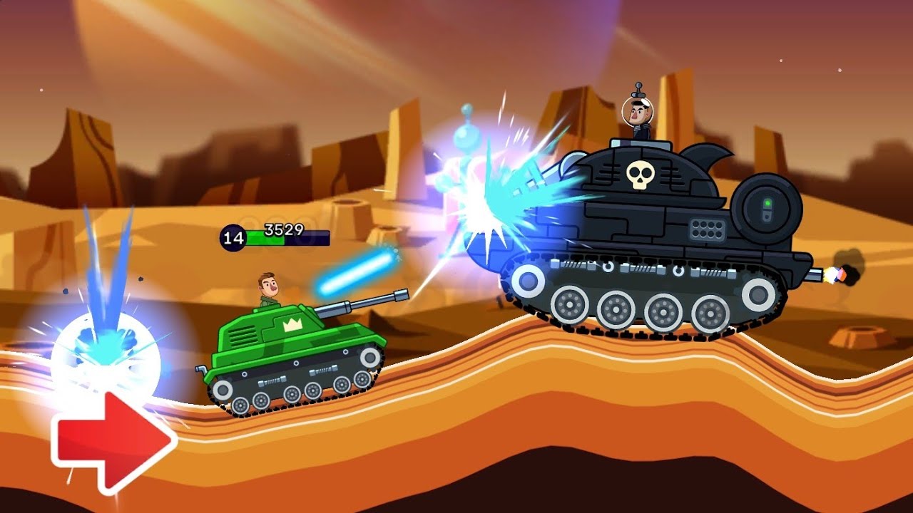 Hills of Steel Titan Tank vs Boss Tanks | Tank Level 14 Survive in Clash on Titan 