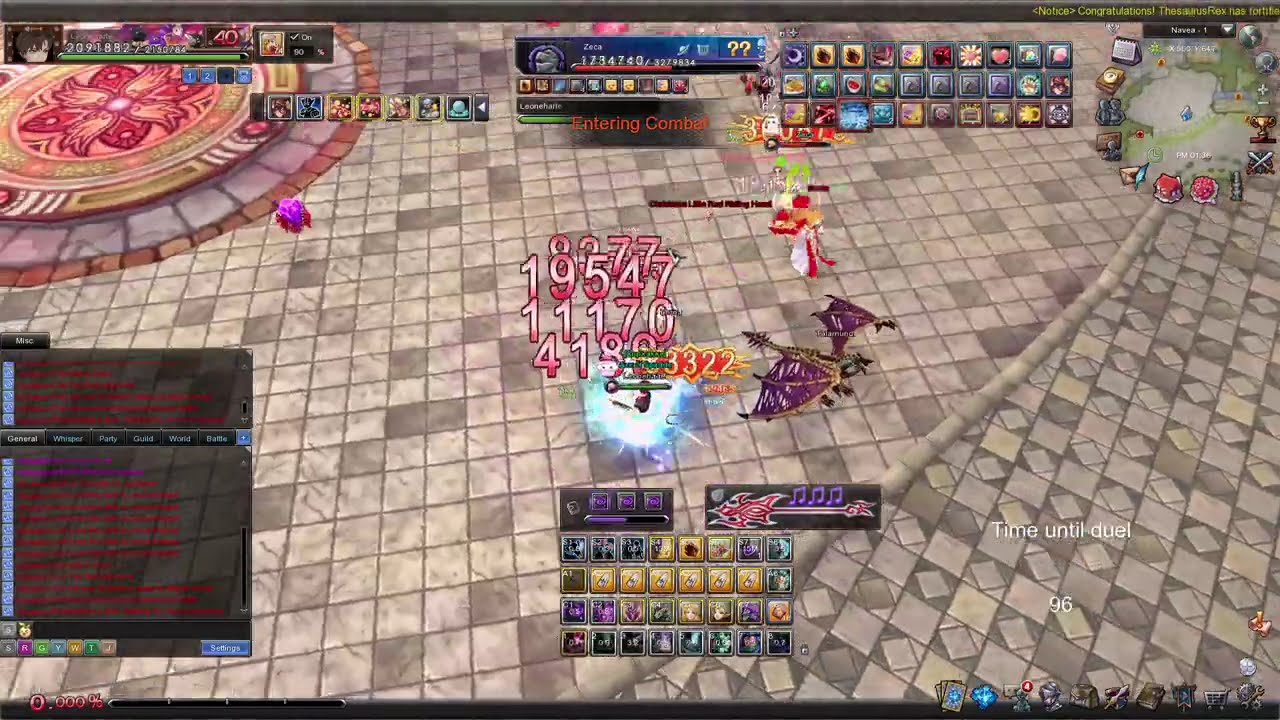 Aura Kingdom Online - Leonhart vs Zeca - Navea PvP Duel 1 vs 1 - Round 1