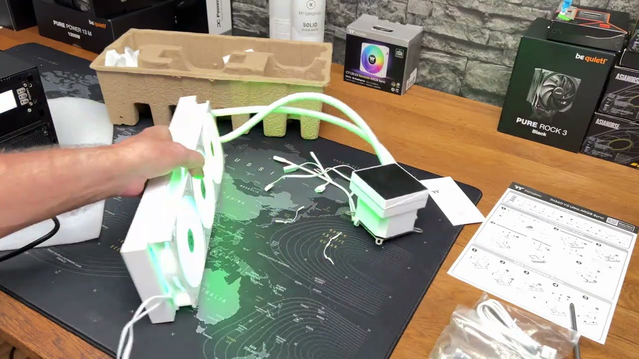 Thermaltake Wasserkühlung TH360 S V3 ARGB Sync AIO Liquid Cooler   Snow Edition