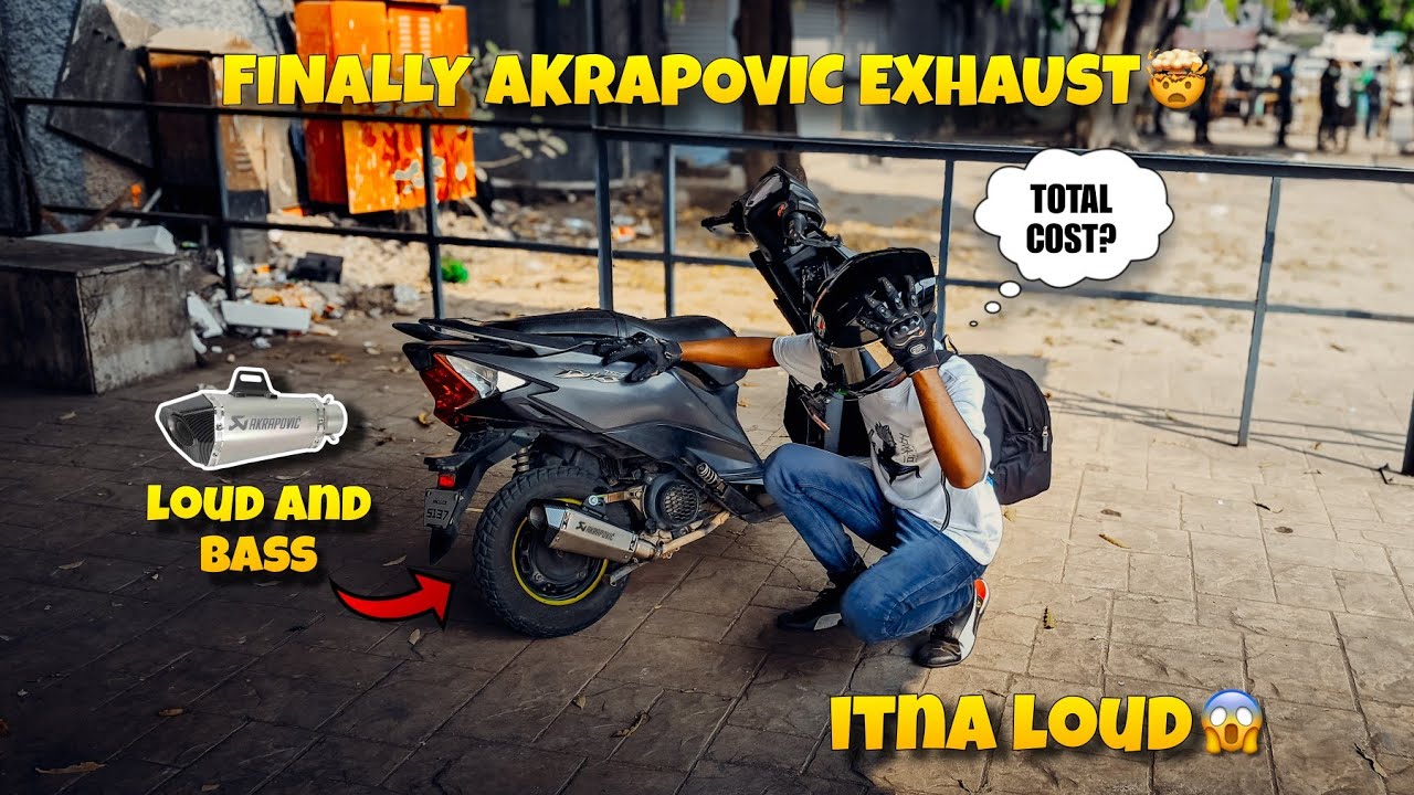 Best Exhaust For Dio bs6 😍 | Akrapovic Exhaust Install In Dio 🤯