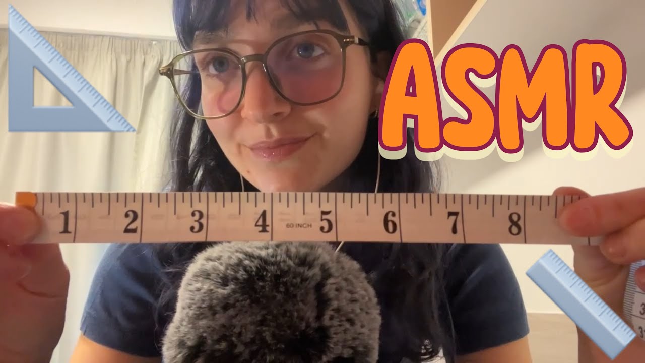 ASMR measuring you with different objects! 📐 (mumbling, whispering, tapping)