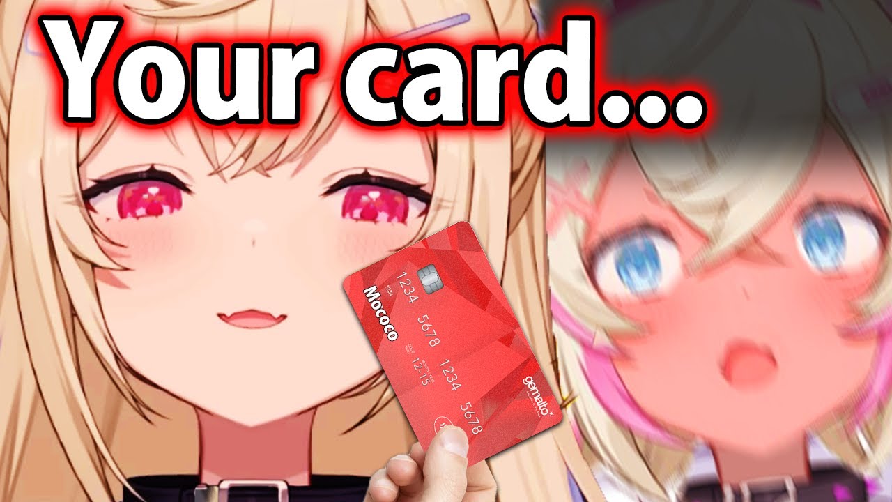 *Фувава использует 𝙘𝙧𝙚𝙙𝙞𝙩 𝙘𝙖𝙧𝙙 от Mococo* 𝙈𝙤𝙘𝙤𝙘𝙤:
