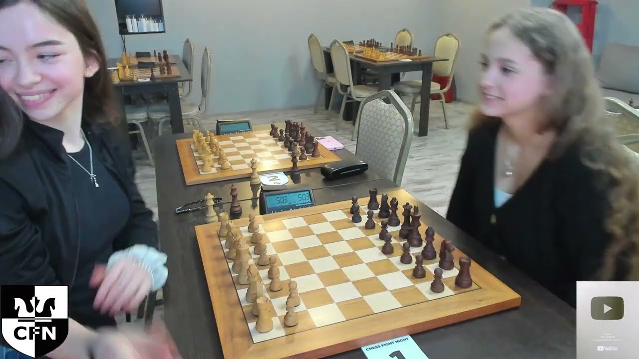 Jasmine vs. Rapunzenlb. Neverova K. (1503) vs Semenova A. (1538). Chess Fight Night