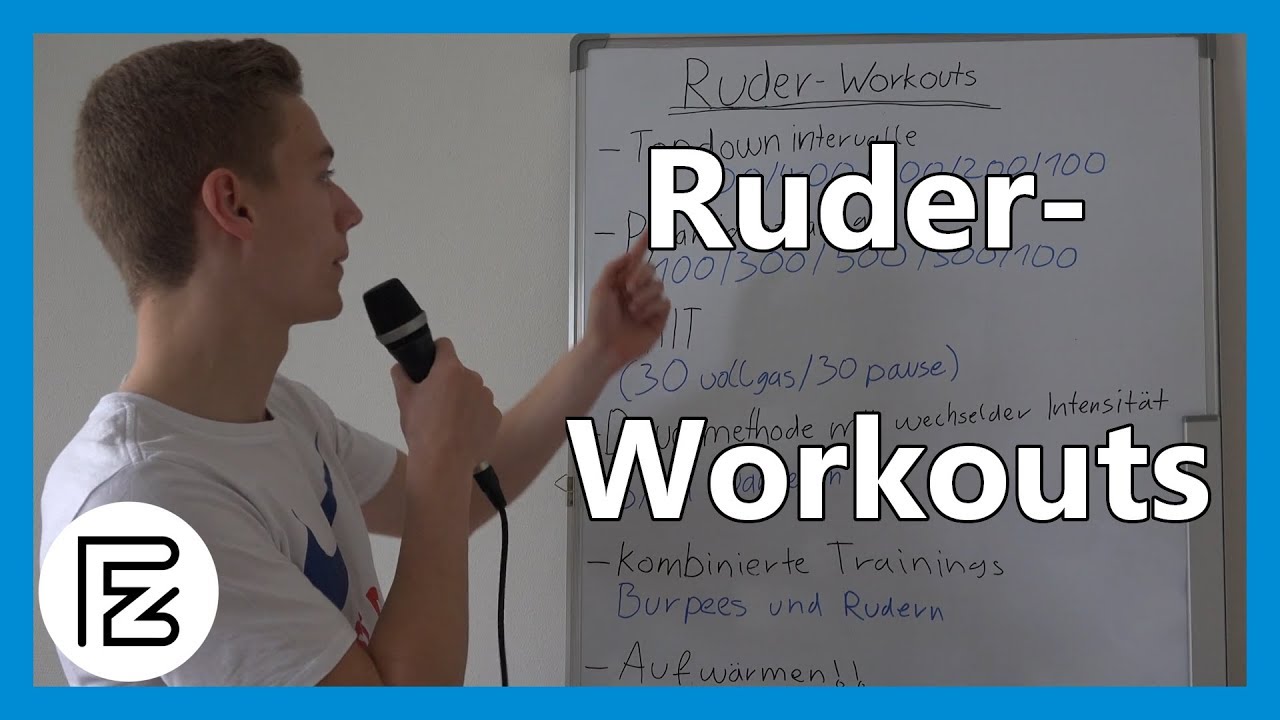 RUDERWORKOUTS für zuhause, zum Abnehmen, Muskelaufbau und abwechlunsgreichem Rudertraining