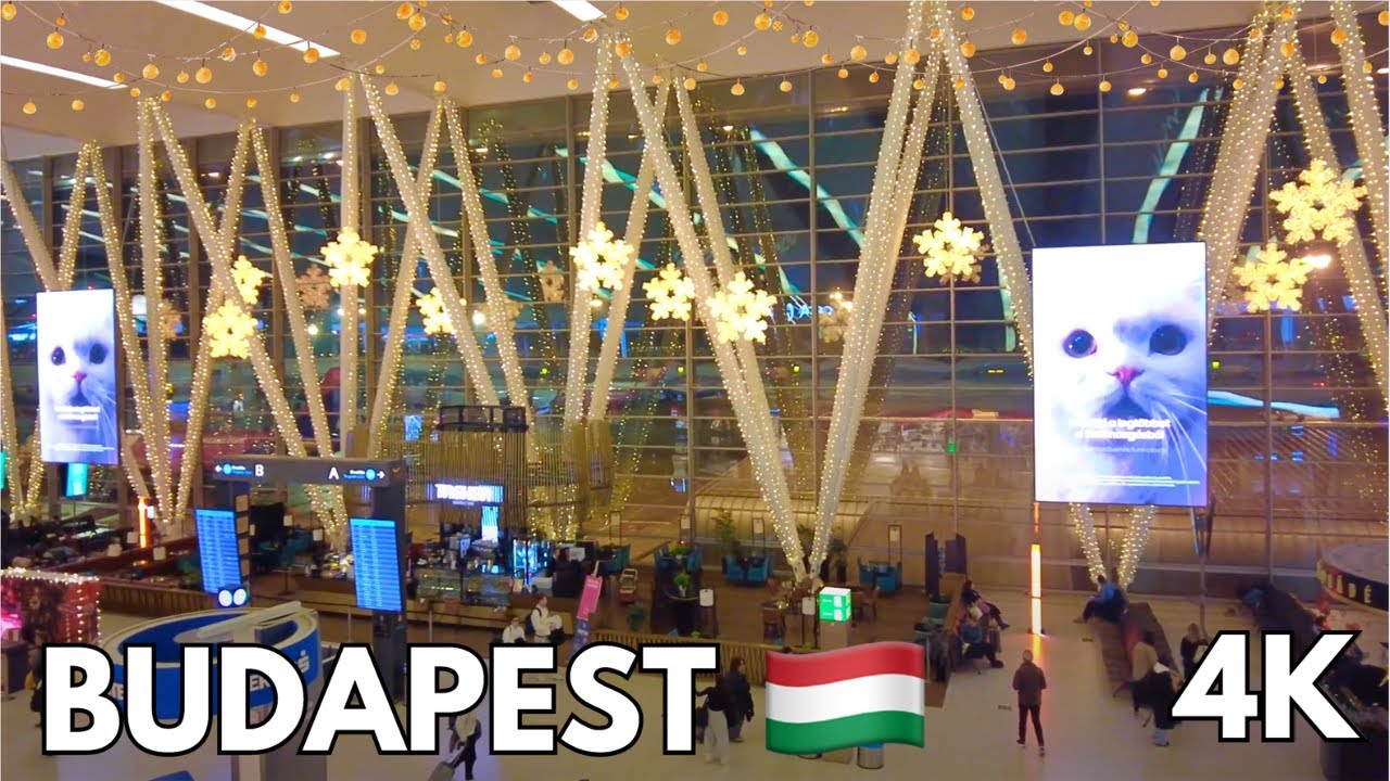 Budapest Airport Walking Tour 🇭🇺 | Walkthrough Hungary airport | 4K | Hungary