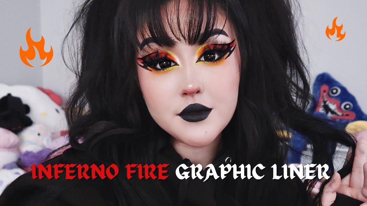 INFERNO FIRE GRAPHIC LINER TUTORIAL - onigiri.nana