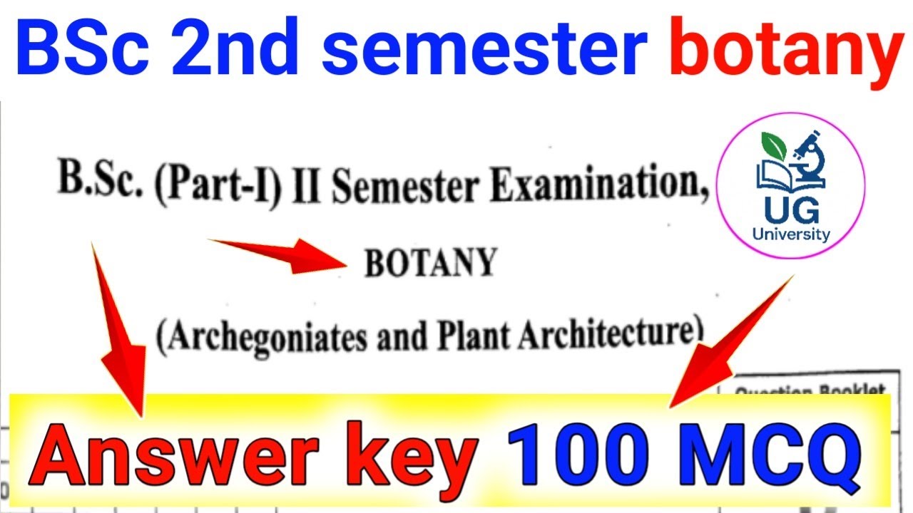 BSc 2nd Semester Botany Previous Year Question Paper