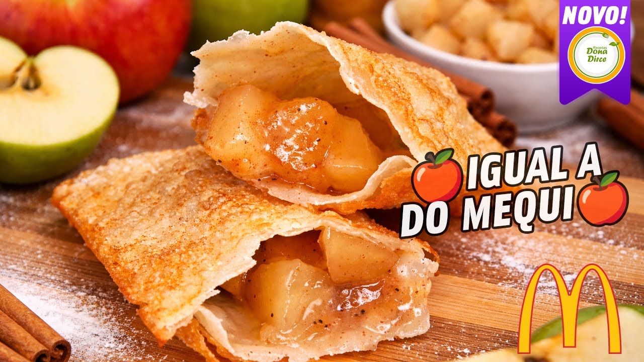 Essa Tortinha de Maçã Fica Perfeita 😋 Crocante e Cremosa | Estilo McDonald’s 😍 Igualzinha! #186