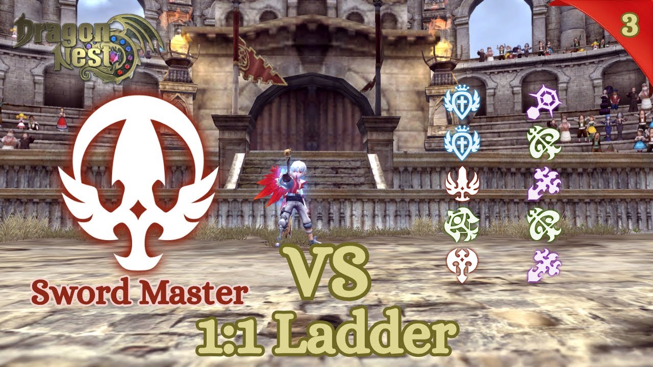 Dragon Nest Classic | 1600+ Rating PVP 1v1 Ladder | Sword Master (Magic) 40 Cap #3