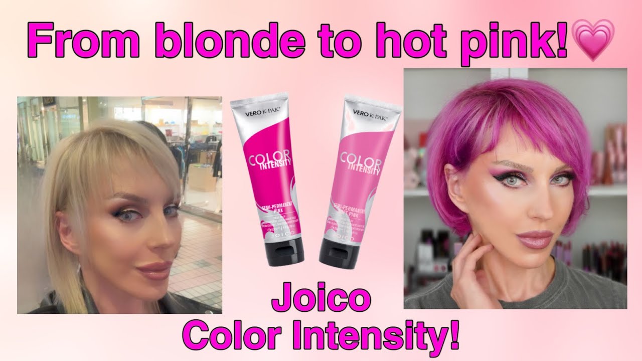I Colored My Hair Pink With Joico Color Intensity Pink and Soft Pink/ Mid Life Crisis 😆