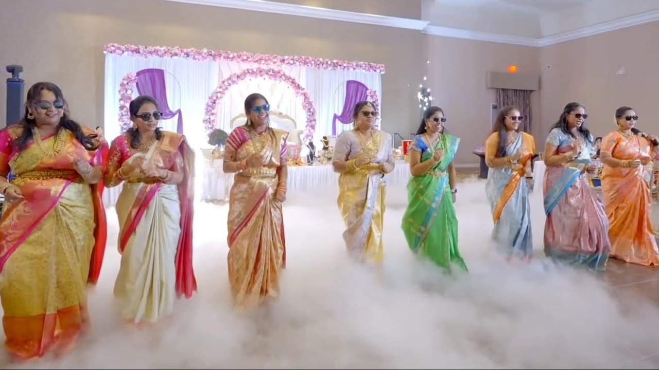 Half Saree Ceremony | Ladies Dance | Group Dance with friends | Vayyari Bhama | Golden sparrow | USA