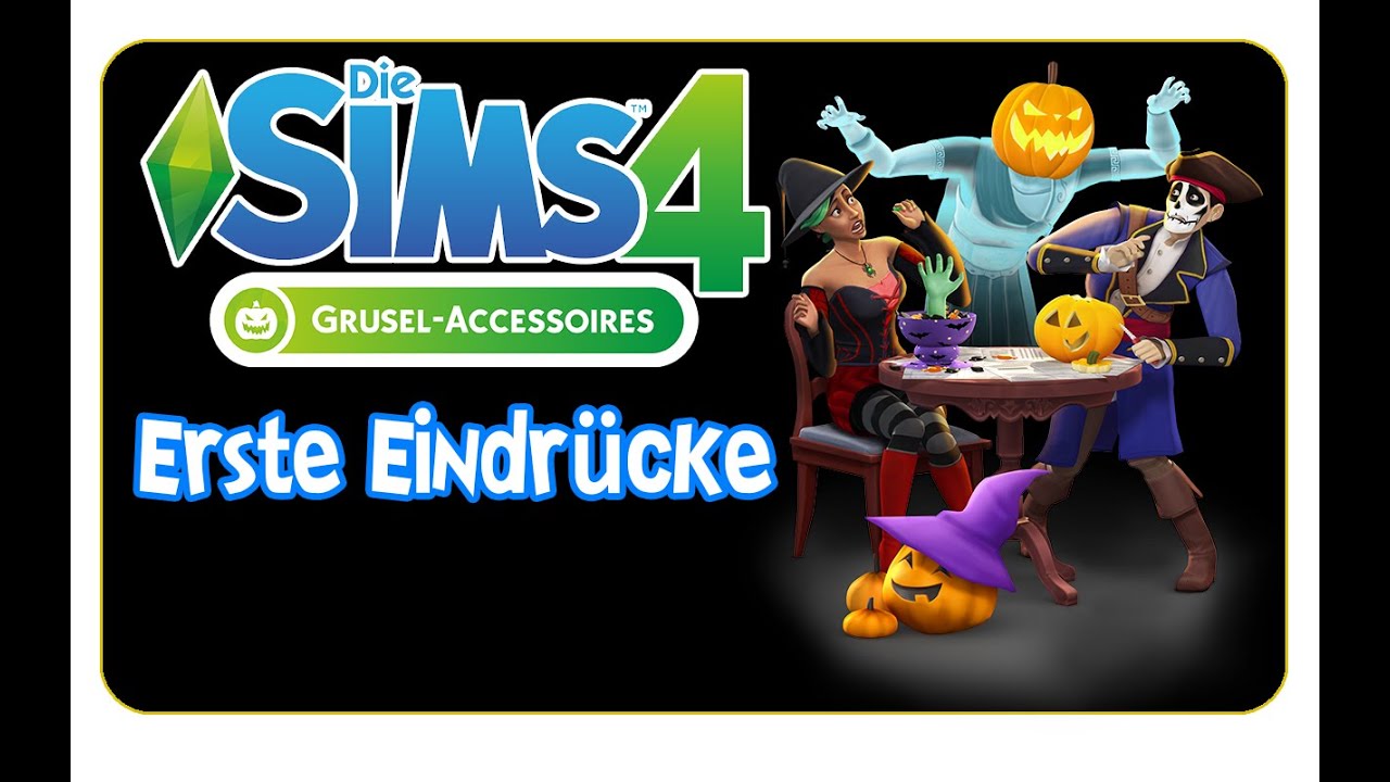Die Sims 4: Grusel Accessoires - Erste Eindrücke (Kostüme, Kürbisse & more)