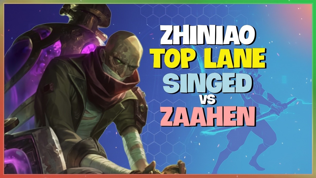 ZhiNiao Rank 1 Singed Challenger Strategy and Teamfight Execution Engsub