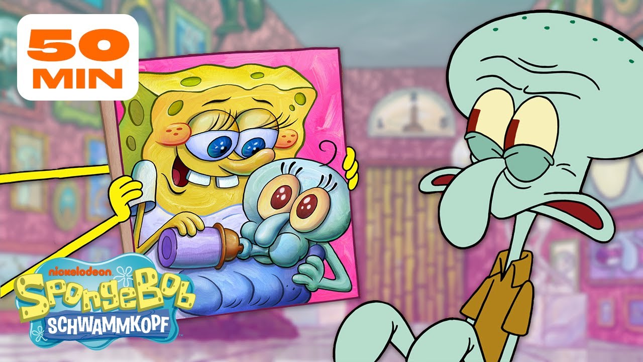 SpongeBob | Die besten Momente in Thaddäus' Haus | 50 Minuten-Compilation | Spongebob Schwammkopf