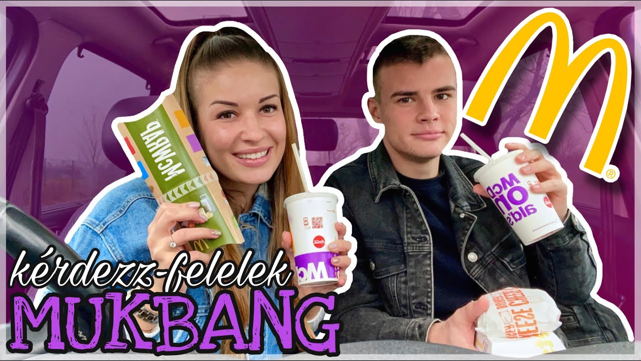 BARÁTNŐK? EXEK? - MEKIS MUKBANG DÁVIDDAL 🍟👫🏻 | edinalujza