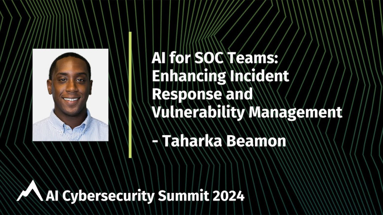 Lightning Talk: AI for SOC Teams - Enhancing Incident Response and Vulnerability Management