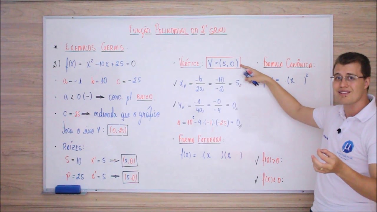Aula 10 - Função do Segundo Grau - Exemplos (parte 2)