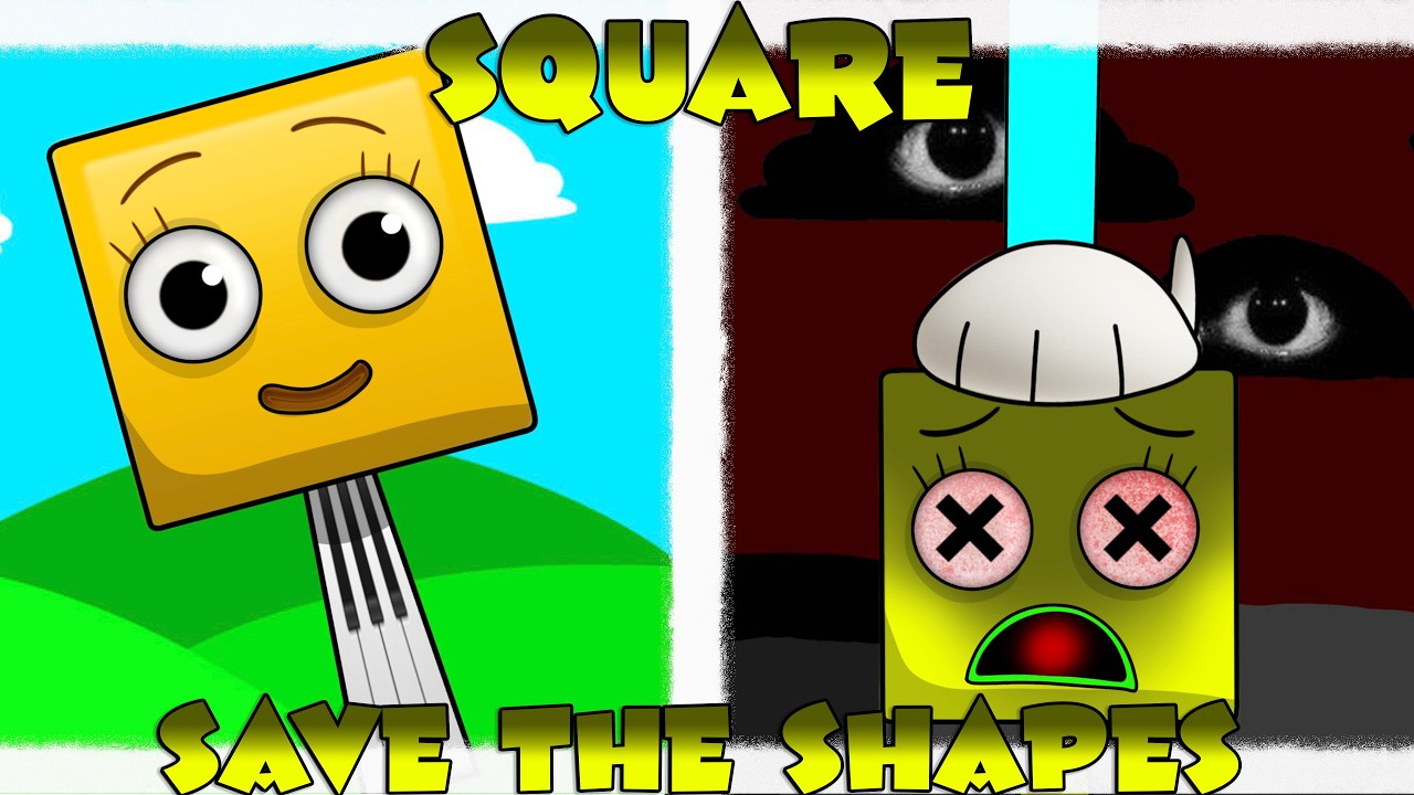 🟨 Sprunki OC SQUARE (FROM SAVE THE SHAPES) phase 1-2 X #emoji 😳