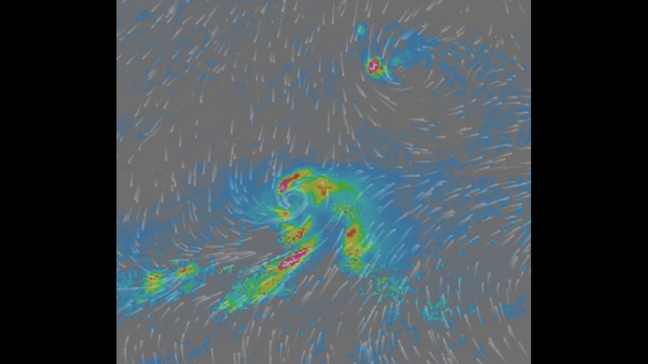 2 Cyclone systems spotted in the Pacific ocean.