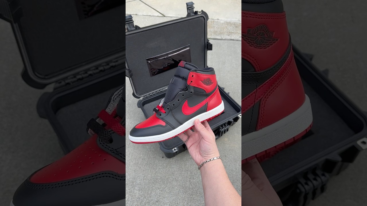 &ldquo;Unboxing the iconic Air Jordan 1 &rsquo;85 Bred &ndash; special box edition! 🔥📦 Classic meets collectible.