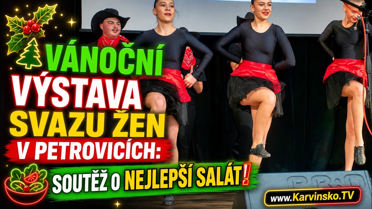 🎄 Vánoční výstava svazu žen v Petrovicích: Soutěž o nejlepší salát! │ @TelevizeKarvinsko
