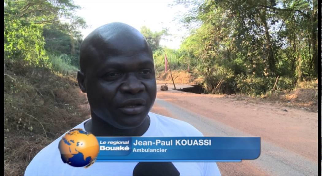Brobo : L’axe Bouaké-Brobo, connait une dégradation avancée au niveau de Sinanvèssou.