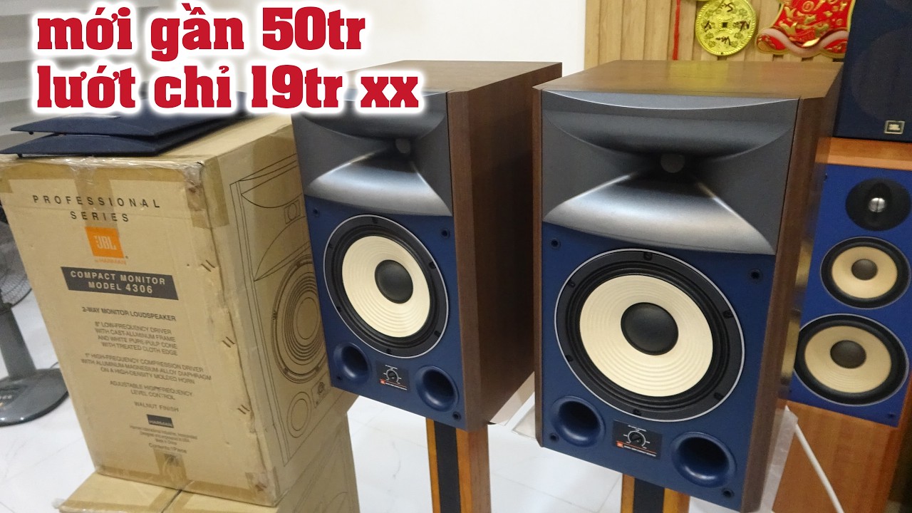 Sốc mới gần 50 triệu lướt chỉ 19 tr xx-JBL 4306 FULLBOX