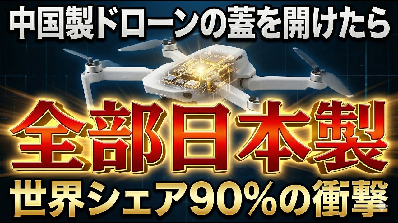 【盲点】中国産ドローンの蓋を開けたら、中身は日本だった。世界シェア90%の衝撃、日本の「変態技術」が止まれば世界の空が機能しなくなる