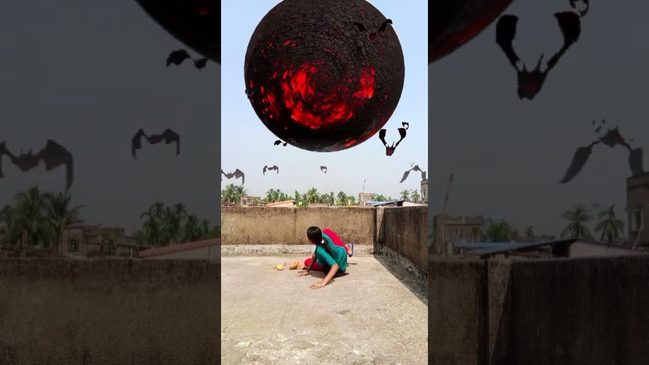 Lava Planet with bat | The Oppressive Universe | Planet Falling | #youtubeshorts #shorts
