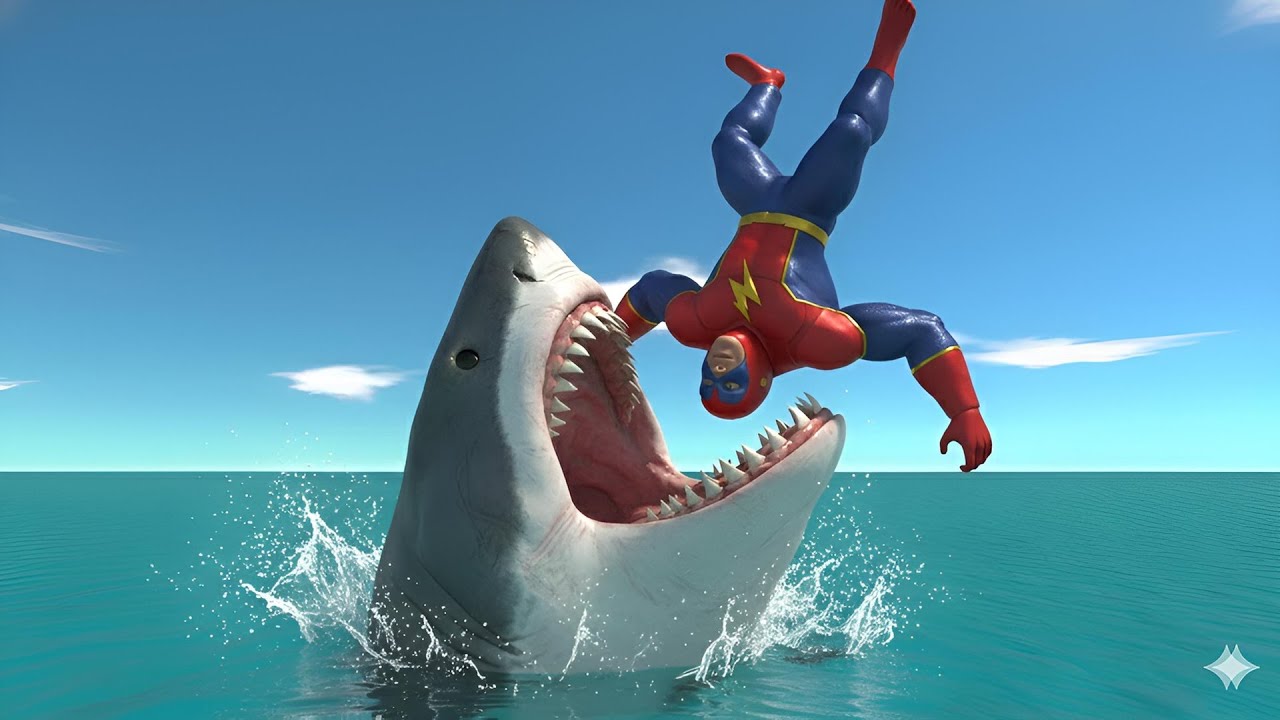 Don't get PUNCHED or fall into the SHARK'S MOUTH – Animal Revolt Battle Simulator