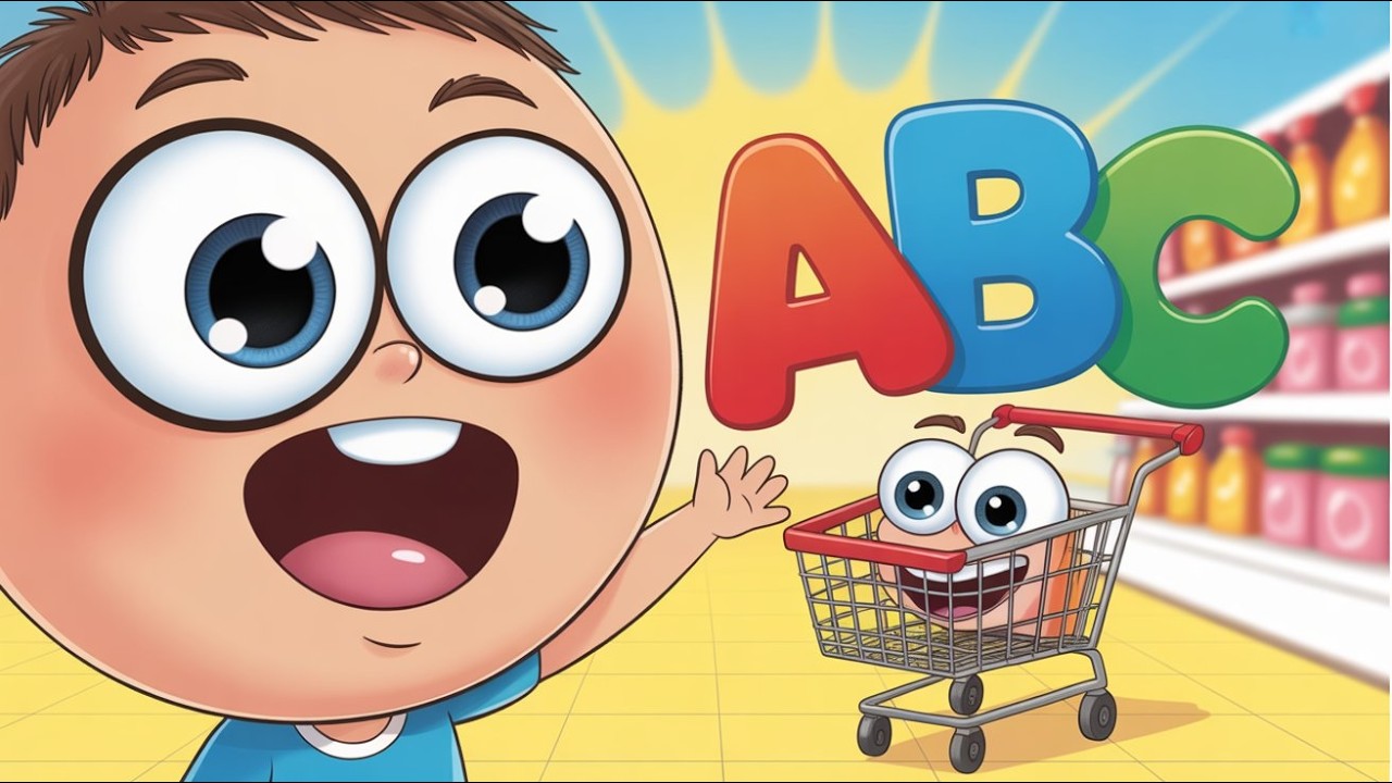 Learn ABC in the Supermarket | ABC Song#tinytalestv #abcsong #nurseryrhymes #kidssongs