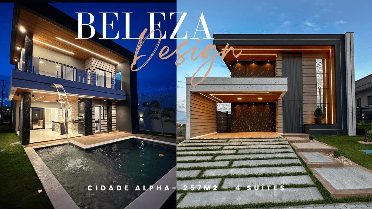 UMA CASA ESPECIAL NA CIDADE ALPHA! DUPLEX COM 257M2 COM 4 SUÍTES, VARANDA GOURMET E LINDA PISCINA!